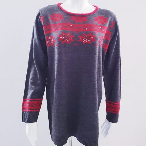 Abito Women's Holiday Tunic Style Sweater - Medium - Picture 2 of 12